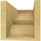 Ekena Millwork 7"W x 14"D x 7"H Wide Ridgewood Rough Cedar Woodgrain TimberThane Corbel, Primed Tan CORUR07X14X07RIDRCPR - alternate 5